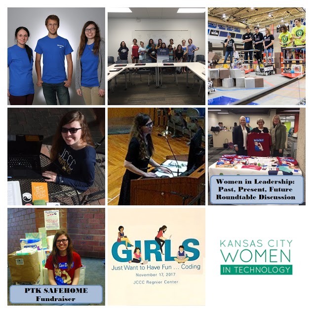 Collage of photos showing involvement in community